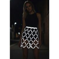 Reflektörlü Etek, Baklava Detaylı Etek, Parti Eteği - APFT694