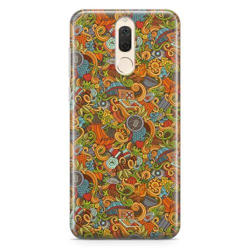 Huawei Mate 10 Lite Kılıf Doodle Piknik Seti Arka Kapak Koruma Desenli Full Koruyucu