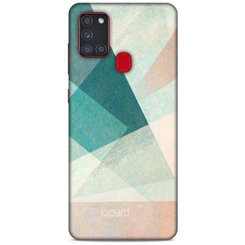 Samsung Galaxy A21s Kılıf Pastel Renkler (24) Darbe Emici Kılıf Yeşil Beyaz