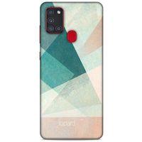 Samsung Galaxy A21s Kılıf Pastel Renkler (24) Darbe Emici Kılıf Yeşil Beyaz