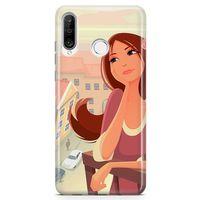 Huawei Nova 4e Kılıf Balkonda Hayaller Arka Kapak Koruma Desenli Full Koruyucu