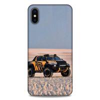 Lopard Apple iPhone XS Max Uyumlu Kılıf PickUpX (44) Tough Armor Kılıf Turuncu Siyah