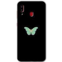 Samsung Galaxy A20 Kılıf HD Desen Baskılı Arka Kapak - Butterfly Tree