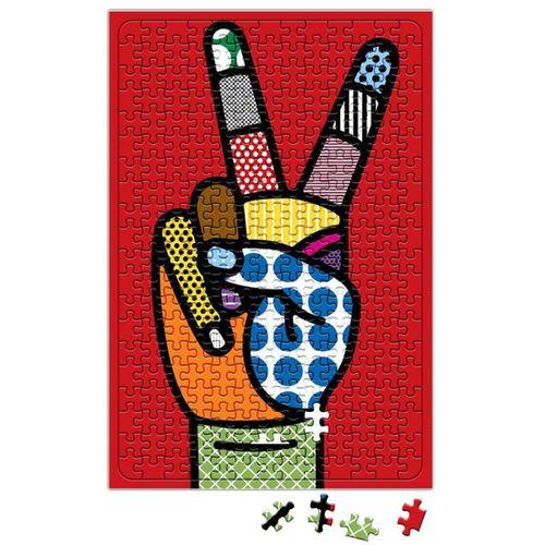 Barış Zafer İşareti Tasarım Puzzle 240 Parça Yapboz