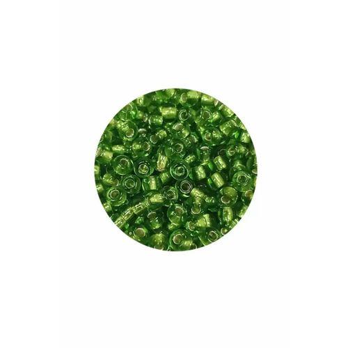 Dökme Cam Kum Boncuk (8/0) 3 mm - 60 Gram - Şeffaf Çimen Yeşili - BNC195