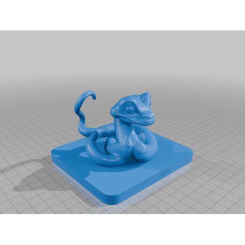 3D Yılan Modeli – Yazdırmaya Hazır ✨ – 6898452