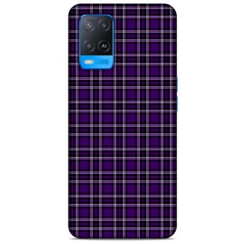 Oppo A74 4G Uyumlu Kılıf Mor Delisi (11) Tam Koruma Çizgili