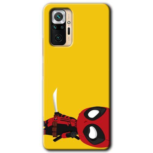 BeRa Aksesuar Xiaomi Redmi Note 10 Pro Kılıf Baskılı Kapak - DeadPool 6 +Tam Kaplayan Mat Seramik