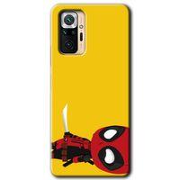 BeRa Aksesuar Xiaomi Redmi Note 10 Pro Kılıf Baskılı Kapak - DeadPool 6 +Tam Kaplayan Mat Seramik