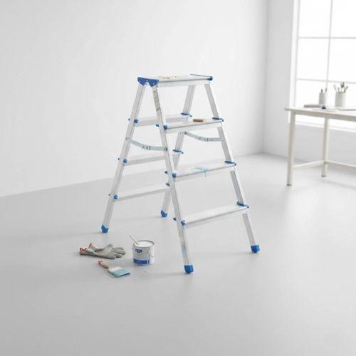 4+4 Çift Basamaklı Alüminyum Metal Merdiven