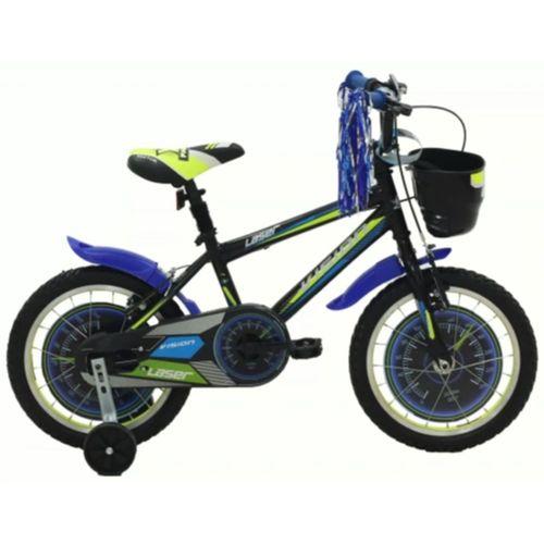 Belderia Laser 16 Jant Çocuk Bisikleti Siyah-Mavi