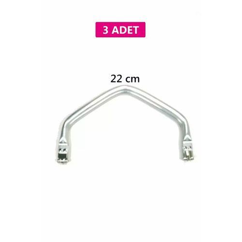 Gizli Metal Çanta Bursu – 3 Adet - 22 cm - Metal Çanta Aparatı Çanta Aksesuarı