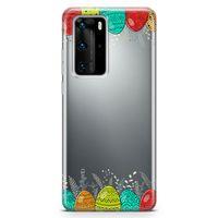 Huawei P40 Pro Kılıf Paskalya Bayramı Arka Kapak Koruma Desenli Full Koruyucu