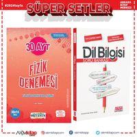 Okyanus AYT Fizik 30 lu Deneme ve AKM Dil Bilgisi Soru Bankası Seti 2 Kitap