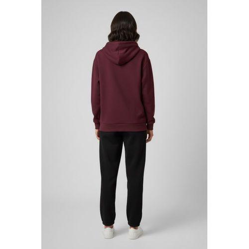 Kadın Kapşonlu Rahat Kalıp İçi Polarlı 3 iplik SweatShırt spr24swk55