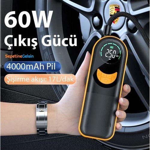 Sepetinegelsin ST-5520 Dijital Basınç Göstergeli Oto Lastik Şişirme Pompası Hava Kompresörü