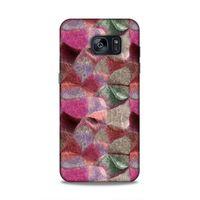 Samsung Galaxy S7 Edge Uyumlu Kılıf Romans (30) Silicone Case Pembe Yeşil