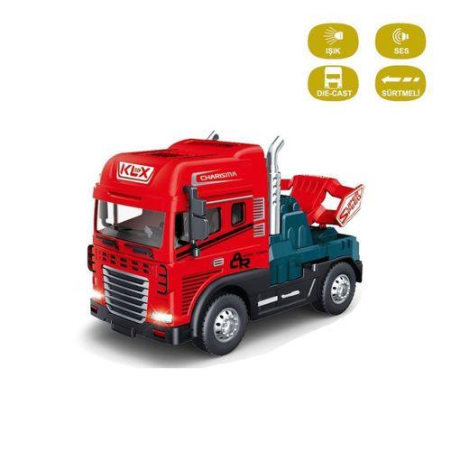 KLX600-344 Sürtmeli Işıklı Müzikli Çekici Tır Kafası 1:24