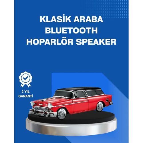 Retro Araba Şekilli Kablosuz Bluetooth Hoparlör