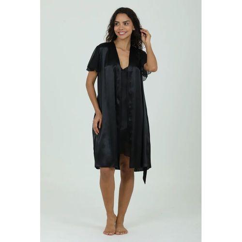 Saten 2 Li Set SİYAH