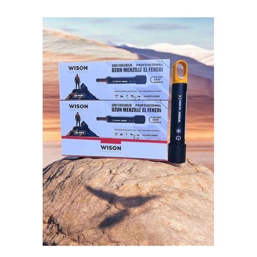 Wison Ws-3500 10 Watt 1500 Lümen Şarj Edilebilir Profesyonel Fener Siyah