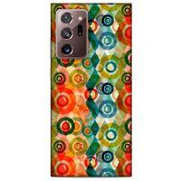 Samsung Galaxy Note 20 Ultra Kılıf Pastel Renkler (31) TPU Kılıf Kırmızı Yeşil
