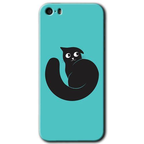 iPhone 5s Kılıf HD Desen Baskılı Arka Kapak - Cat Vector