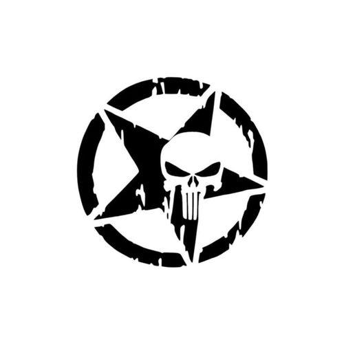 Army Star, Kuru Kafa Off Road Sticker, 20x20 cm