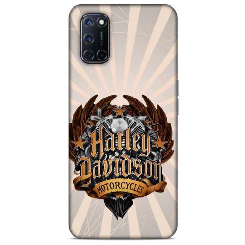 Oppo A52 Uyumlu Kılıf Motorsiklet (3) Kapak Harley Davidson