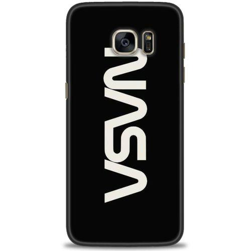 Samsung Galaxy S7 Edge Kılıf HD Baskılı Kılıf - Nasa + Tam Ekran Koruyucu