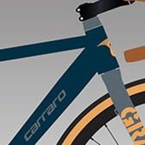 Carraro Gravel G2 28 Jant 20 Vites Mat Navy Mavi-Gri-Turuncu 48 cm