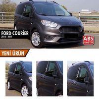 Ford Courier Uyumlu (2014-2017) Batman Yarasa Ayna Kapağı (Parlak Siyah)