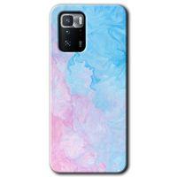 Poco x3 GT Kılıf HD Desen Baskılı Arka Kapak + Temperli Cam - Blue Art