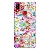 Samsung Galaxy A10s Kılıf Pastel Renkler (12) Koruyucu Silikon Beyaz Mavi