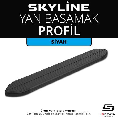 Skyline Siyah Yan Basamak Profil 153 Cm Etekli