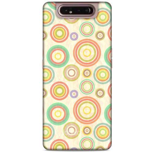 Samsung Galaxy A80 Kılıf Pastel Renkler (29) Arka Koruma Kılıfı Kırmızı Yeşil