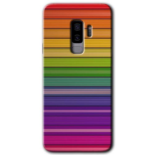 Galaxy S9 Plus Kılıf HD Desen Baskılı Arka Kapak - Colorful Lines