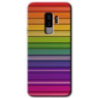 Galaxy S9 Plus Kılıf HD Desen Baskılı Arka Kapak - Colorful Lines