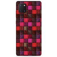 Samsung Galaxy Note 10 Lite Kılıf Patchwork (22) Tam Koruma Kılıfı Fuşya Bordo