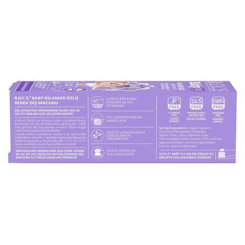 Çocuk .Baby Diş Macunu 35ml 0-3 Yaş Ihlamur