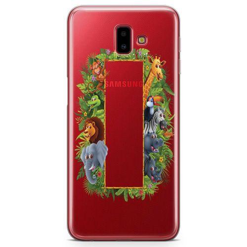 Samsung Galaxy J6 Plus Kılıf Hayvanat Bahçesi Arka Kapak Koruma Desenli Full Koruyucu