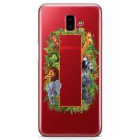 Samsung Galaxy J6 Plus Kılıf Hayvanat Bahçesi Arka Kapak Koruma Desenli Full Koruyucu