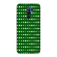 Xiaomi Redmi 9 Kılıf Yesil Puantiye Arka Kapak Silikon Koruma Full Koruyucu