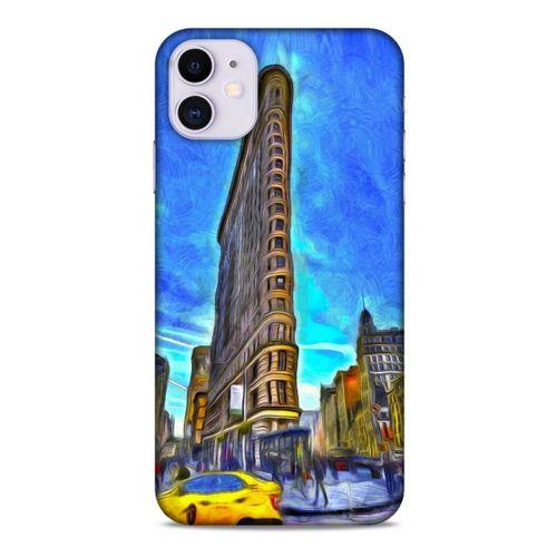 Apple Iphone 11 Kılıf Dünya Mimarisi (7) Telefon Kılıfı Flat Iron New York
