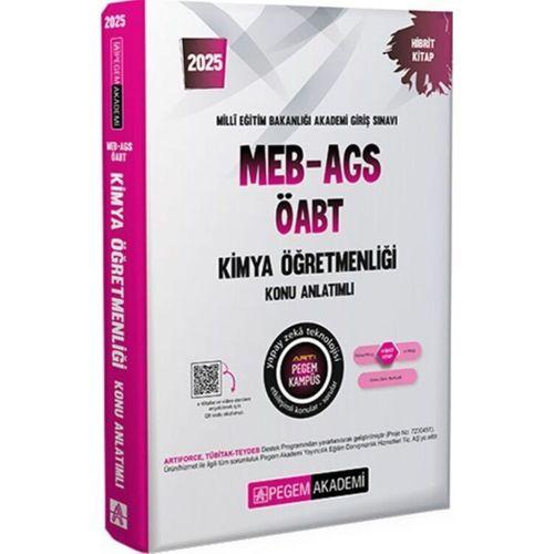 2025 MEB AGS ÖABT Kimya Öğretmenliği Konu Anlatımlı Pegem Yayınları