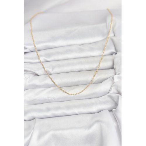 CM 14K Gold Renk Burgu Model 60 cm Kadın Kolye