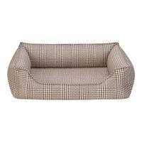 Pet Comfort Delta  Bej Kareli Kedi ve Köpek Yatağı S 75x60cm