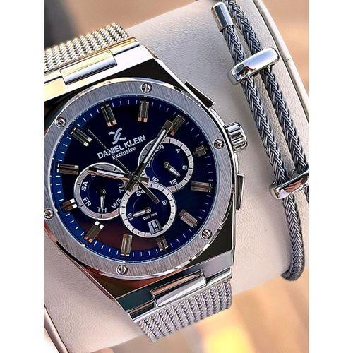 Daniel Klein Hasır Kordon İtalyan Tasarım Bileklik Hediyeli 2 Yıl Garantili Erkek Kol Saati E10885.3