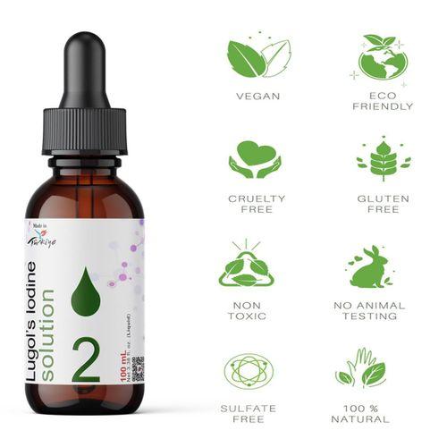 Dolar Kimya Lugol Çözeltisi %2 | Cam Damlalıklı Şişe | 50 mL