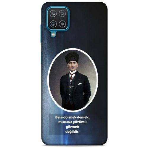 Lopard Samsung Galaxy A12 Uyumlu Kılıf Atatürk (7) Telefon Kılıfı